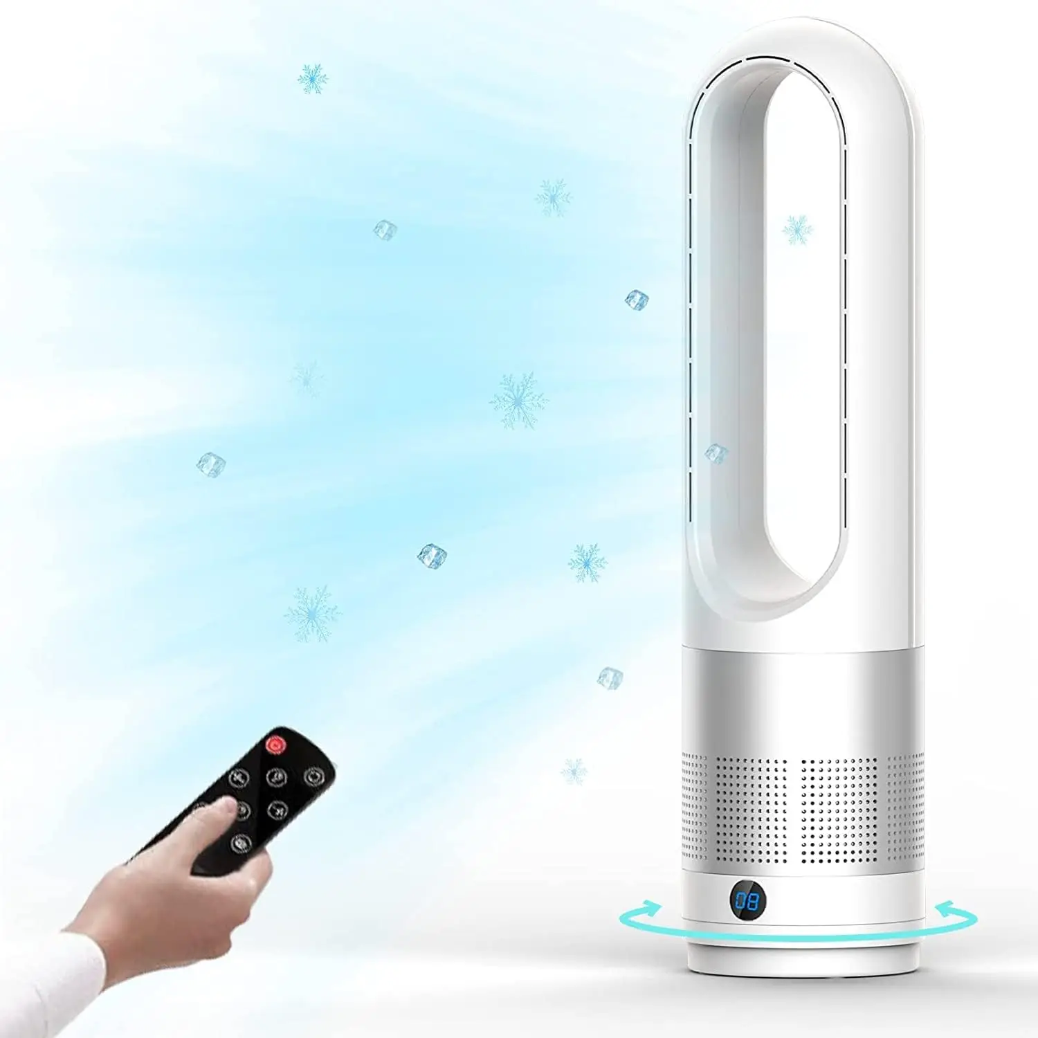 Cooling Fan, 23.62 inch Fan, 80° Oscillating Pedestal Fan with Remote Control, 8 Speeds, 8H Timer, LED Display with Auto Off,
Cooling Fan, 23.62 inch Fan, 80° Oscillating Pedestal Fan with Remote Control, 8 Speeds, 8H Timer, LED Display with Auto Off,