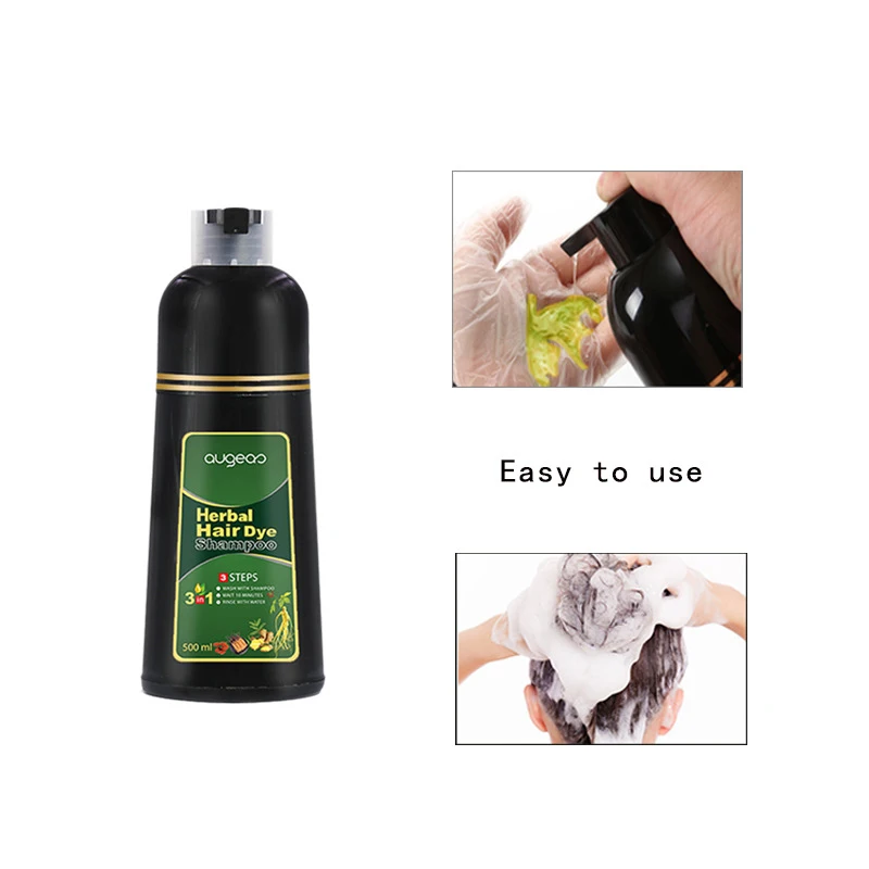 Organic Natural Fast Hair Dye Only 5 Minutes Plant Essence Black Hair Color Dye Shampoo for Cover Gray White Hair Free Shipping
Organic Natural Fast Hair Dye Only 5 Minutes Plant Essence Black Hair Color Dye Shampoo for Cover Gray White Hair Free Shipping