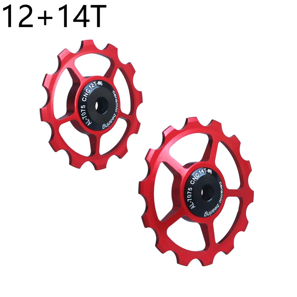 Bicycle Rear Guide Wheel 12T/14T Ceramic Bearing Aluminum Alloy Bike Guide Wheel For MTB Mountain Road Bike Cycling Parts
Bicycle Rear Guide Wheel 12T/14T Ceramic Bearing Aluminum Alloy Bike Guide Wheel For MTB Mountain Road Bike Cycling Parts