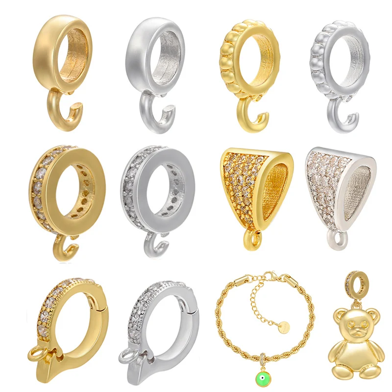 QMHJE Necklace Clasp Hook Bracelet Bead Diy Earrings Connector Jewelry Accessories Handmade Findings Gold Silver Color Wholesale
QMHJE Necklace Clasp Hook Bracelet Bead Diy Earrings Connector Jewelry Accessories Handmade Findings Gold Silver Color Wholesale