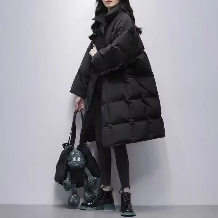 2023 Winter Women's Mid-length Down Jacket Windproof Turn Down Collar Overcoats White Duck Down Keep Warm Fashion Coats L44
2023 Winter Women's Mid-length Down Jacket Windproof Turn Down Collar Overcoats White Duck Down Keep Warm Fashion Coats L44