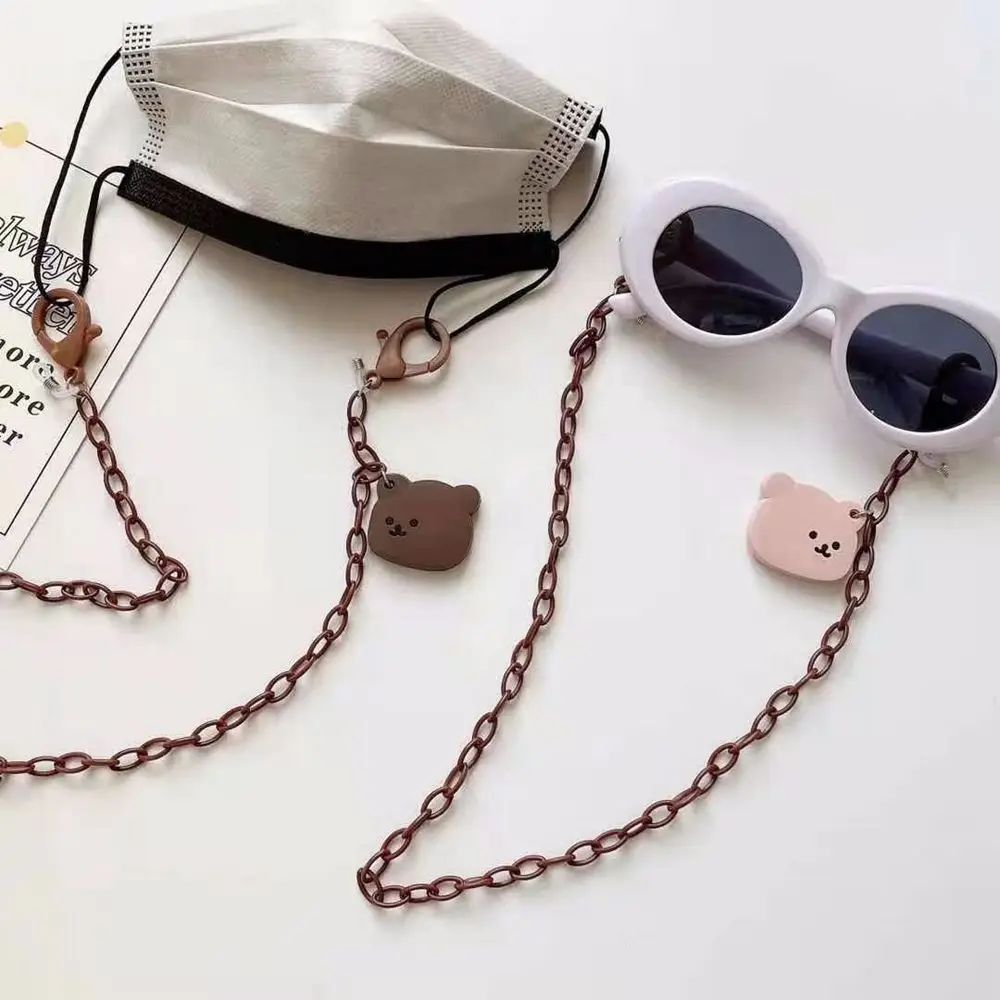 Cool Women Simple Non-slip Anti-lost Acrylic Neck Strap Bear Glasses Chains Sunglasses Eyewear Mask Hanging Rope
Cool Women Simple Non-slip Anti-lost Acrylic Neck Strap Bear Glasses Chains Sunglasses Eyewear Mask Hanging Rope