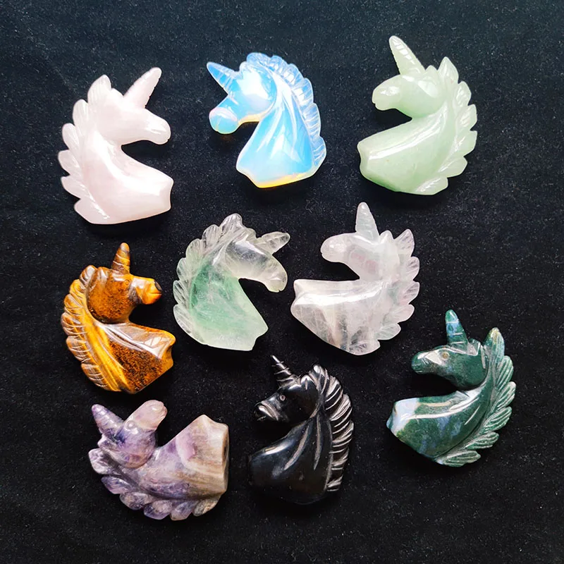 Natural Crystal Folk Crafts Hand Carving Different Materials Unicorns Sculpture 2.5 Inches Healing Stone For Home Decoration FGH
Natural Crystal Folk Crafts Hand Carving Different Materials Unicorns Sculpture 2.5 Inches Healing Stone For Home Decoration FGH