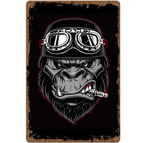 Original Retro Design Orangutan Spark Plug Tin Metal Signs Wall Art | Thick Tinplate Print Poster Wall Decoration for Garage
Original Retro Design Orangutan Spark Plug Tin Metal Signs Wall Art | Thick Tinplate Print Poster Wall Decoration for Garage