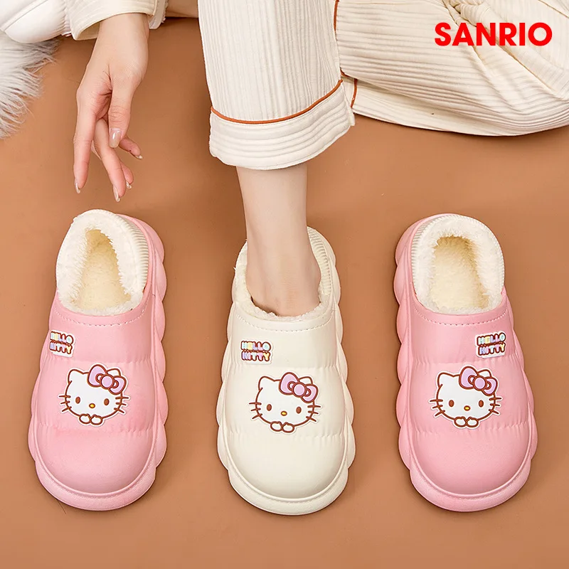 New Sanrio Hello Kitty Kuromi Melody Fluffy Cute Cartoon Cotton Slippers Women's Winter Warm Slippers Homewear Shoes Xmas Gift
New Sanrio Hello Kitty Kuromi Melody Fluffy Cute Cartoon Cotton Slippers Women's Winter Warm Slippers Homewear Shoes Xmas Gift