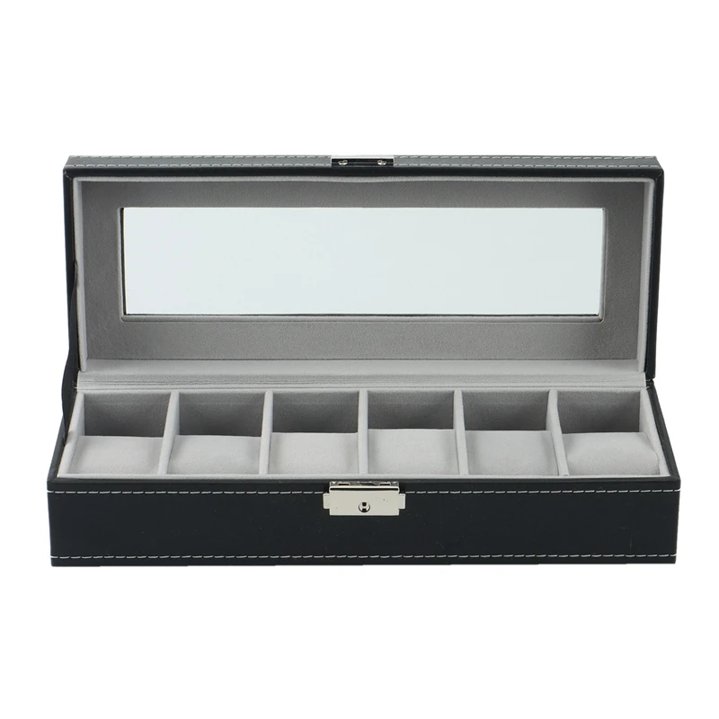 Uclio 6 Slots Watch Box Display Case Organizer For Men Women Jewelry Boxes Display Gift, PU Leather Watches Organizer Storage
Uclio 6 Slots Watch Box Display Case Organizer For Men Women Jewelry Boxes Display Gift, PU Leather Watches Organizer Storage