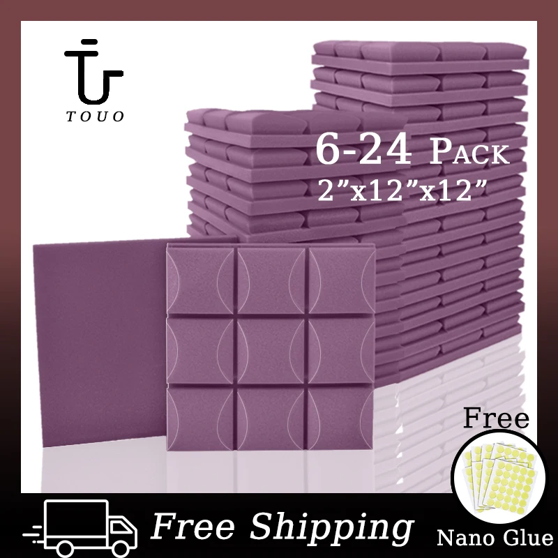 TOUO Soundproof Foam Studio 6/12/24 Pcs Sound-absorbing Foam Panels For Wall Acoustic Foam Panels Sound Proof
TOUO Soundproof Foam Studio 6/12/24 Pcs Sound-absorbing Foam Panels For Wall Acoustic Foam Panels Sound Proof
