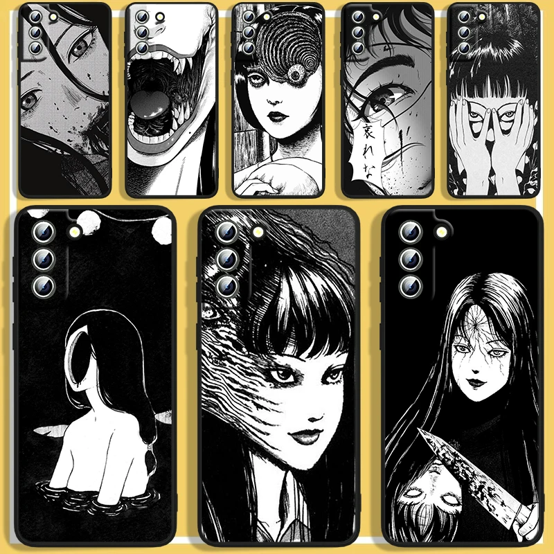 

Anime Horror Comics Phoen Case For Samsung S8 S9 S10 S20 S21 S22 S23 Plus 4G S10e 5G Lite Ultra FE Black Cover Funda Soft Capa