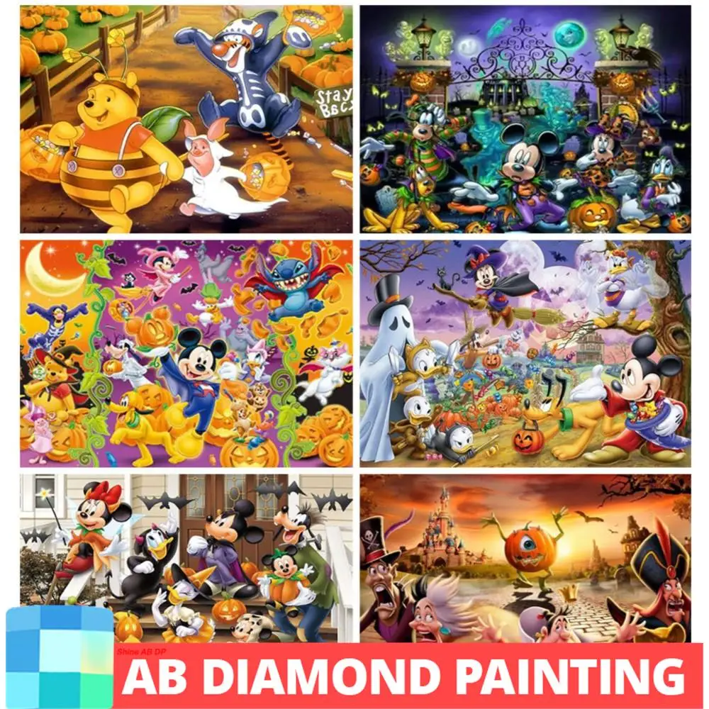 Алмазная живопись Disney AB с Северными огнями, мозаика из мультфильма «Хэллоуин» с Микки и другом, 5D поделки «сделай сам», Новое поступление, наборы, домашний декор
Алмазная живопись Disney AB с Северными огнями, мозаика из мультфильма «Хэллоуин» с Микки и другом, 5D поделки «сделай сам», Новое поступление, наборы, домашний декор
