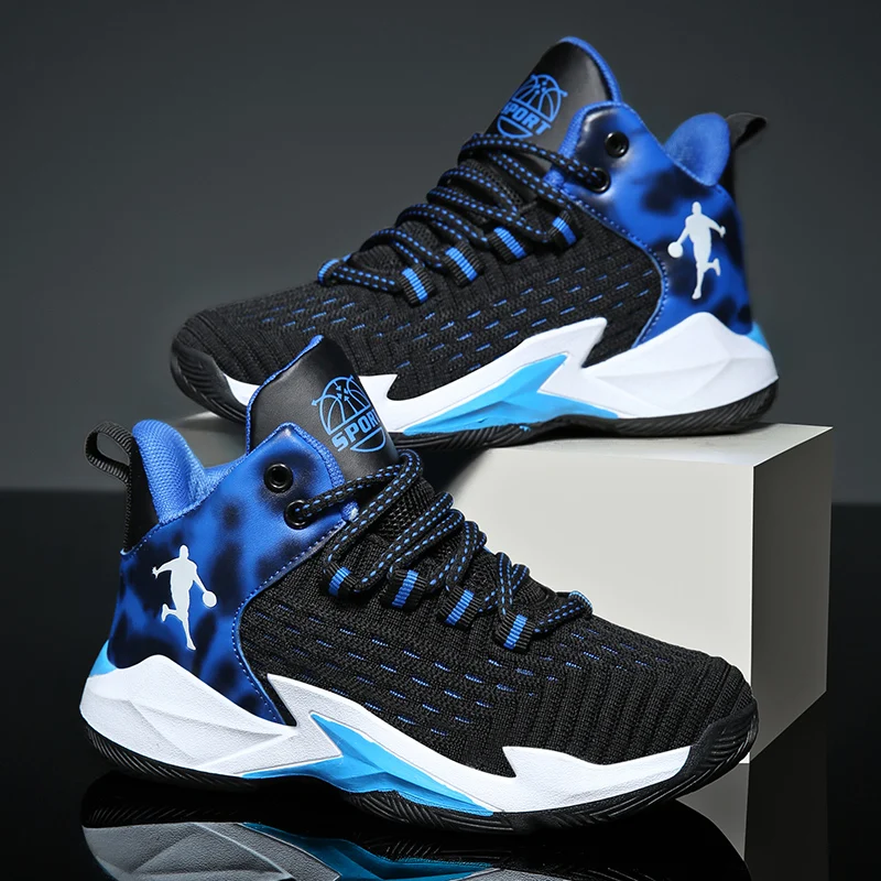 Fashion Children Basketball Training Shoes Breathable Mesh Sneakers for Kids Wear-resistant Boys Girls High Top Basketball Shoes
Fashion Children Basketball Training Shoes Breathable Mesh Sneakers for Kids Wear-resistant Boys Girls High Top Basketball Shoes
