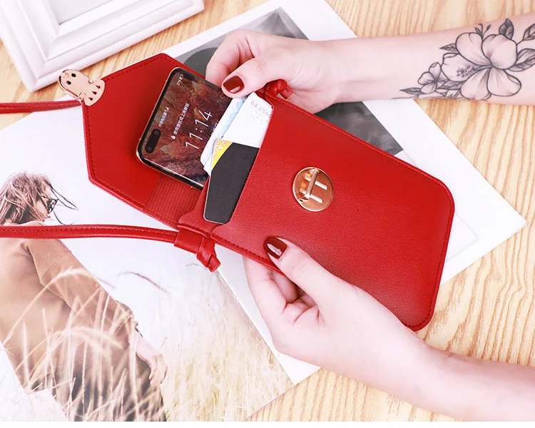Ladies Touch Screen Cell Phone Purse Smartphone Wallet PU Leather Shoulder Strap Handbag Women Bag Fashion mobile wallet 2021
Ladies Touch Screen Cell Phone Purse Smartphone Wallet PU Leather Shoulder Strap Handbag Women Bag Fashion mobile wallet 2021