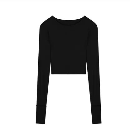 A T-shirt women's autumn short tight and thin inner bottom shirt versatile long sleeve top
A T-shirt women's autumn short tight and thin inner bottom shirt versatile long sleeve top