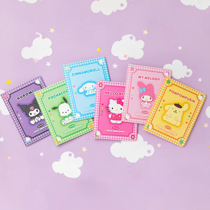 Мультяшный блокнот Sanrio Kuromi с помпоном Purin, студенческие канцелярские принадлежности, комбинированный блокнот, клейкая бумага для заметок, д...
Мультяшный блокнот Sanrio Kuromi с помпоном Purin, студенческие канцелярские принадлежности, комбинированный блокнот, клейкая бумага для заметок, д...