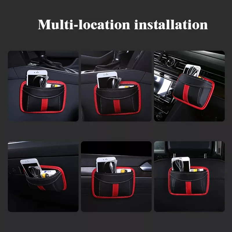 AUTO PARTS Universal Car Storage Box Multifunction PU Leather Protable Organizer Box Paste Type Debris Hanging Mobile Phone Stor
AUTO PARTS Universal Car Storage Box Multifunction PU Leather Protable Organizer Box Paste Type Debris Hanging Mobile Phone Stor