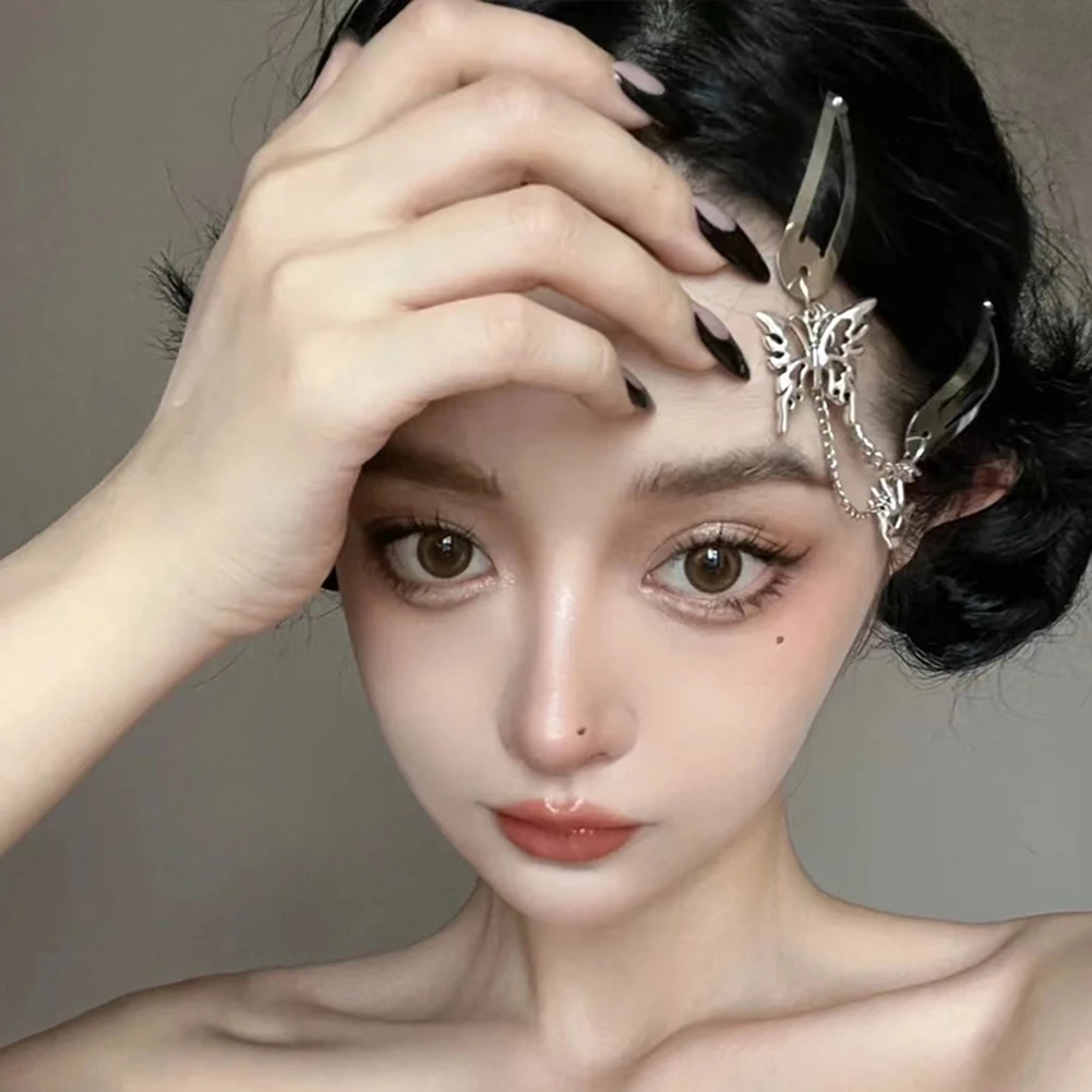 New Hair Clips for Women Girls Silver Star Tassel Chains Shiny Exquisite Hairpins Fashion Punk Retro Metal Hair Accessories
New Hair Clips for Women Girls Silver Star Tassel Chains Shiny Exquisite Hairpins Fashion Punk Retro Metal Hair Accessories