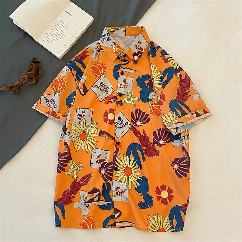 Beach Shirts Floral Color Vintage Shirt Men New Summer Hawaiian Short Sleeve Shirts Women Casual Shirt Print Oversized Tops 2022
Beach Shirts Floral Color Vintage Shirt Men New Summer Hawaiian Short Sleeve Shirts Women Casual Shirt Print Oversized Tops 2022