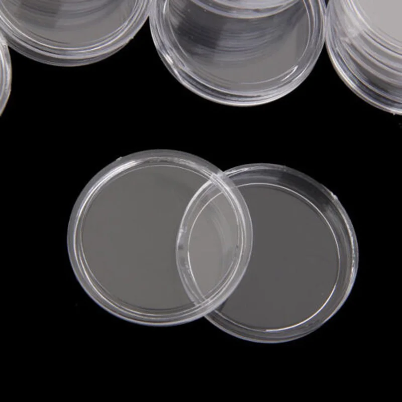 23mm Coin Capsule Box Case Use and carry 100pcs Clear Containers High transparency coating Neatly trimmed edge
23mm Coin Capsule Box Case Use and carry 100pcs Clear Containers High transparency coating Neatly trimmed edge