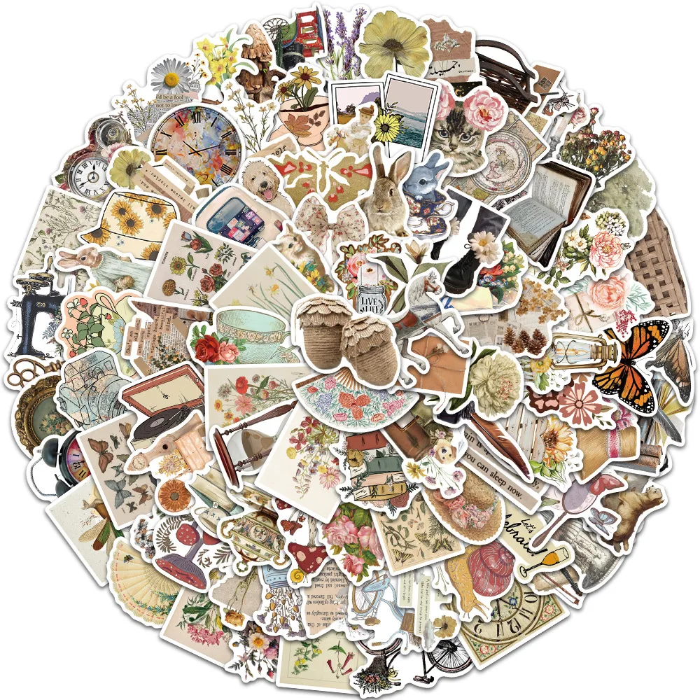 100Pcs Cartoon Vintage Stickers Retro Style Pattern Diary Planner Decorative Scrapbooking Stationery Supplies Craft Sticker
100Pcs Cartoon Vintage Stickers Retro Style Pattern Diary Planner Decorative Scrapbooking Stationery Supplies Craft Sticker