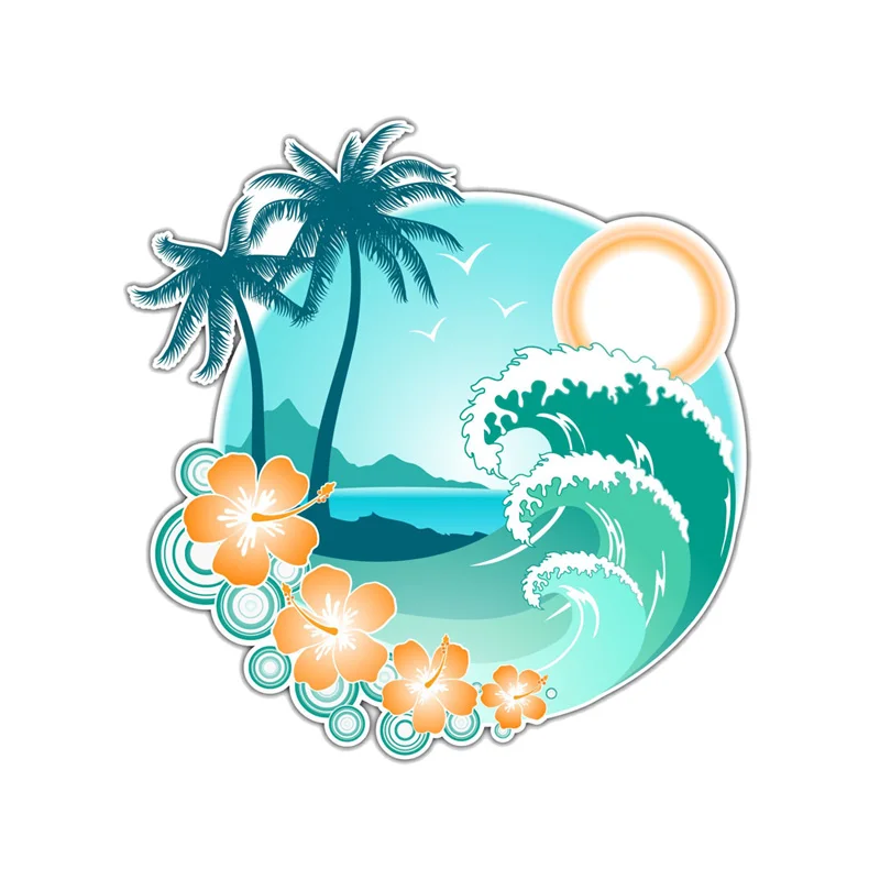 Interesting Tropical Islands Hawaii Motorcycle Headlight Fuel tank Cap Trunk Cover scratches Car Sticker PVC13x13cm
Interesting Tropical Islands Hawaii Motorcycle Headlight Fuel tank Cap Trunk Cover scratches Car Sticker PVC13x13cm