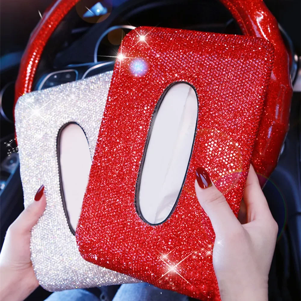 Creative Bling Crystal Diamond Car Ornaments Decoration Car Tissue Box Paper Holder Storage Rhinestone Car Interior Accessories
Creative Bling Crystal Diamond Car Ornaments Decoration Car Tissue Box Paper Holder Storage Rhinestone Car Interior Accessories