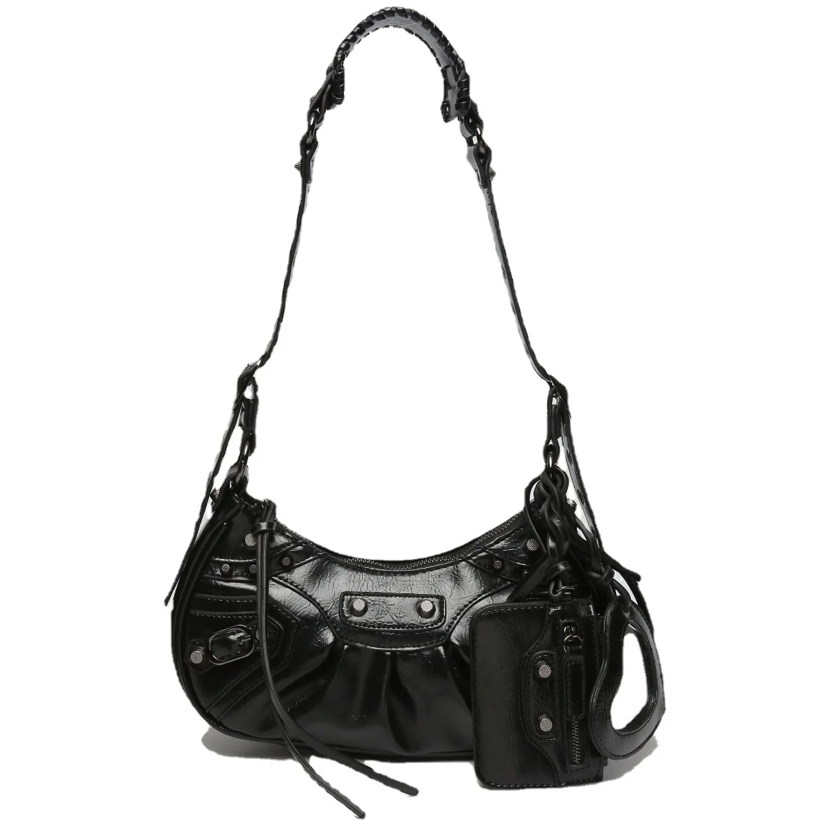 3 Pcs/set Rivets Mirror Design Half Moon PU Leather Shoulder Crossbody Bag 2022 NEW Vintage Armpit Purses and Luxury Handbags
3 Pcs/set Rivets Mirror Design Half Moon PU Leather Shoulder Crossbody Bag 2022 NEW Vintage Armpit Purses and Luxury Handbags