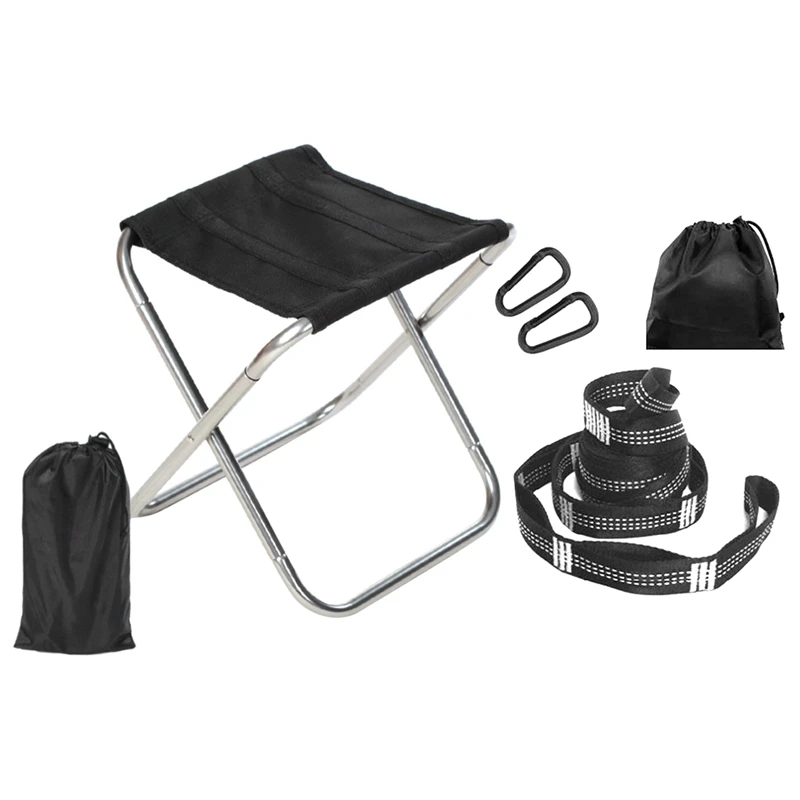 1 Pcs Travel Chair Camping Chair Stool Folding Ultralight Chair & 1 Set Hammock Straps With D Carabiners Storage Bag
1 Pcs Travel Chair Camping Chair Stool Folding Ultralight Chair & 1 Set Hammock Straps With D Carabiners Storage Bag