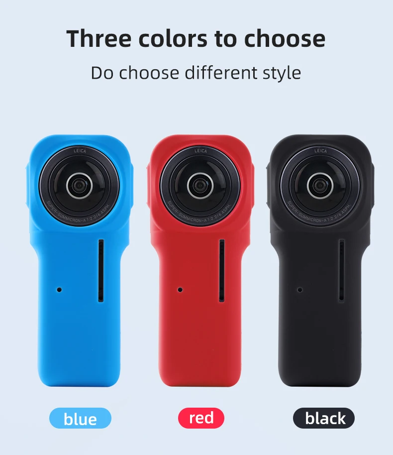 Silicone Case for Insta360 One RS 1-inch 360 Edition Dual 1-inch Sensors Panoramic Camera 6K 360 Cam with Leica Dustproof Cover
Silicone Case for Insta360 One RS 1-inch 360 Edition Dual 1-inch Sensors Panoramic Camera 6K 360 Cam with Leica Dustproof Cover