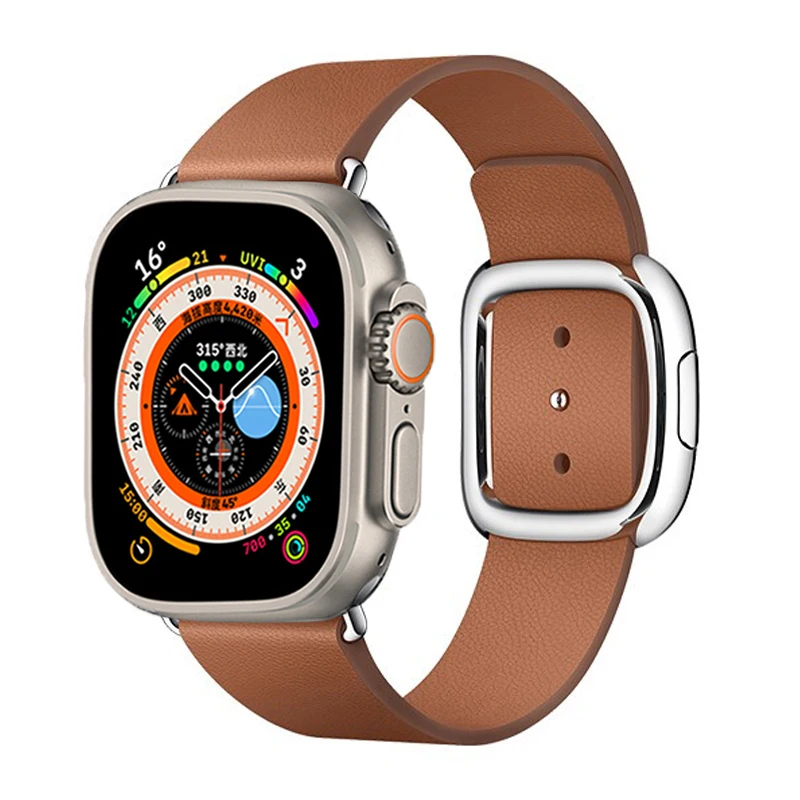 Ремешок кожаный для Apple Watch band ultra, Современный браслет с пряжкой для iwatch series 5 4 3 6 SE 7 8, 49 мм 45 мм 42 мм 44 мм 40 м 42 мм 38 мм
Ремешок кожаный для Apple Watch band ultra, Современный браслет с пряжкой для iwatch series 5 4 3 6 SE 7 8, 49 мм 45 мм 42 мм 44 мм 40 м 42 мм 38 мм