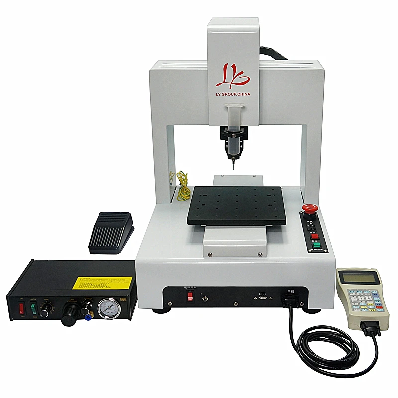 LY-221 AC 110V/220V Automatic Glue Dispenser Desktop Type 3 Axis Compatible For Mobile Frame Glue Dispensing Liquid Controller
LY-221 AC 110V/220V Automatic Glue Dispenser Desktop Type 3 Axis Compatible For Mobile Frame Glue Dispensing Liquid Controller