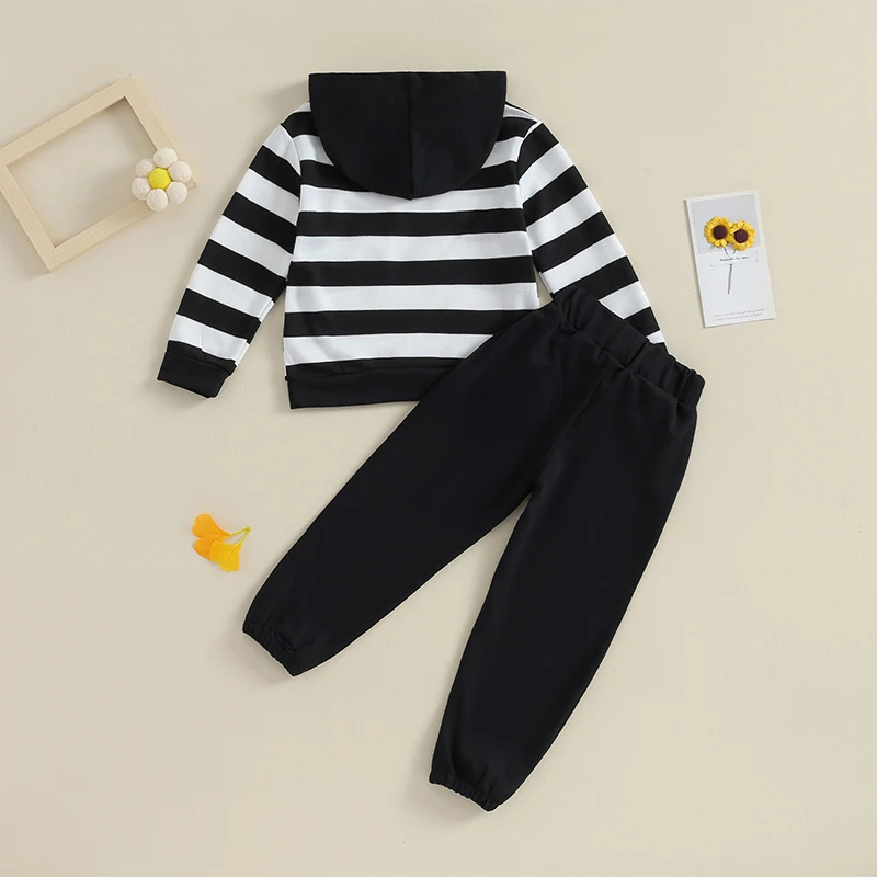 Baby 2 Piece Cute Outfit Stripe Print Long Sleeve Hoodie Sweatshirt and Elastic Pants Set for Newborn Infant Fall Clothes 
Baby 2 Piece Cute Outfit Stripe Print Long Sleeve Hoodie Sweatshirt and Elastic Pants Set for Newborn Infant Fall Clothes