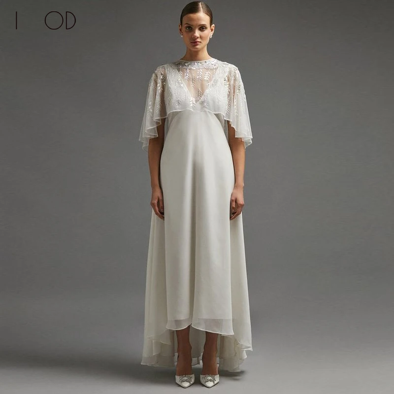 I OD Simple Knee-Length Satin Wedding Dress 2023 A-Line V-neck Lace Applique cloak Sequins Backless Zipper Up Robe De Mariee
I OD Simple Knee-Length Satin Wedding Dress 2023 A-Line V-neck Lace Applique cloak Sequins Backless Zipper Up Robe De Mariee