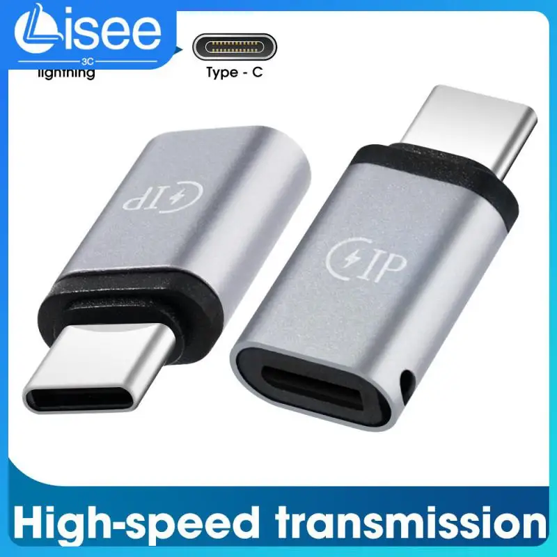 

Aluminum Alloy Data Transfer Mobile Phone Adapter For IPhone Lightning To Type C Adapter 5V2.1A Charging Type C Adapter