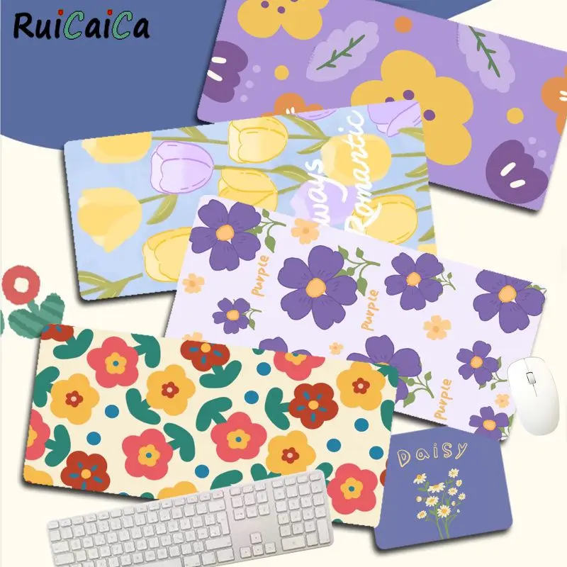 Игровые коврики с цветочным рисунком, большой коврик для мыши, для скоростных игр с фиксацией по краям
Игровые коврики с цветочным рисунком, большой коврик для мыши, для скоростных игр с фиксацией по краям