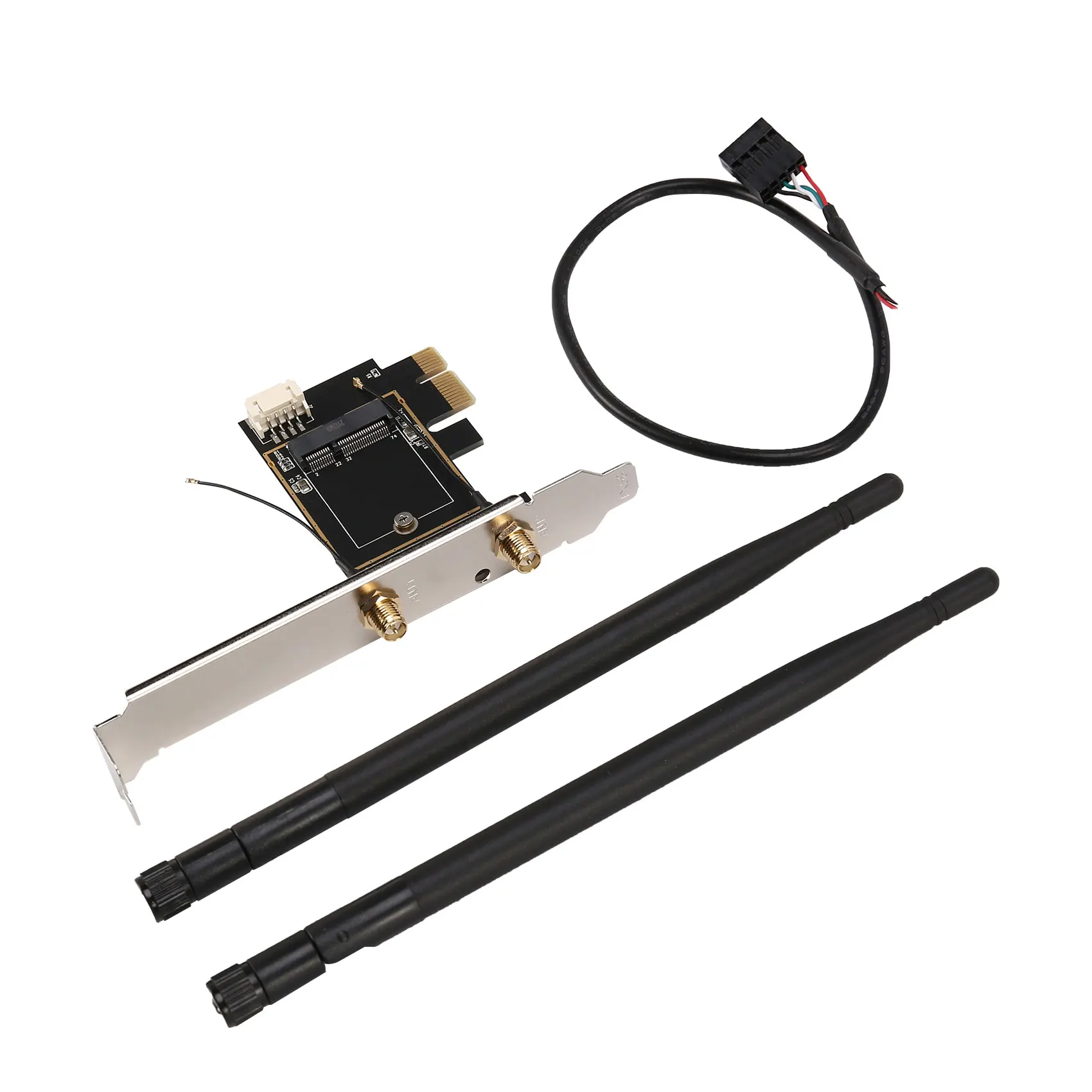 PCI-E X1 на M.2 NGFF E-Key Wi-Fi беспроводной сетевой адаптер преобразователь карты с Bluetooth для настольного ПК
PCI-E X1 на M.2 NGFF E-Key Wi-Fi беспроводной сетевой адаптер преобразователь карты с Bluetooth для настольного ПК