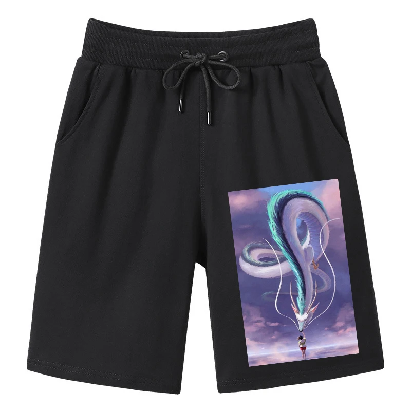 Spirited Away cartoon kawaii printed men's/women's cotton top shorts fashion street couple loose plus size casual Beach Shorts
Spirited Away cartoon kawaii printed men's/women's cotton top shorts fashion street couple loose plus size casual Beach Shorts