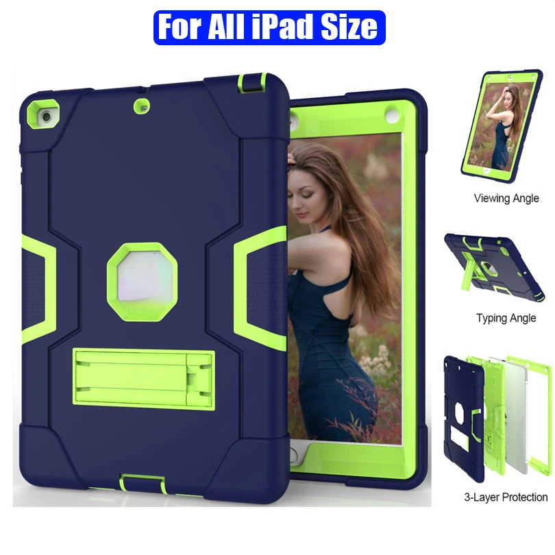 Case For iPad 10.2 iPad 9.7 Air Pro 11 12.9 Mini 6 5 4 3 Heavy Duty Silicone TPU + PC Hard Stand Drop Shock Proof Cover
Case For iPad 10.2 iPad 9.7 Air Pro 11 12.9 Mini 6 5 4 3 Heavy Duty Silicone TPU + PC Hard Stand Drop Shock Proof Cover