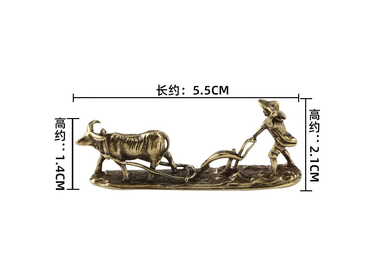 Миниатюрная медная статуэтка фермер с рогатным скотом
Миниатюрная медная статуэтка фермер с рогатным скотом