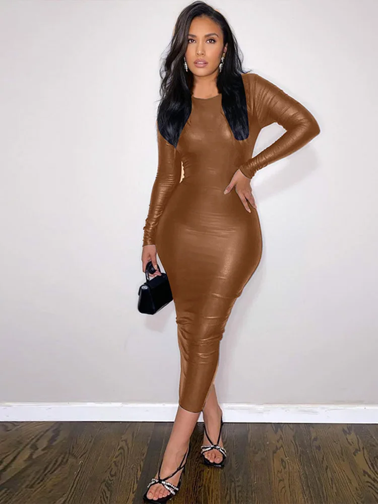 2022 Winter Casual Maxi Dress Women Solid O neck Long Sleeve Sheath Dresses Woman Fashion Elegant Evening Dress Female Clothes
2022 Winter Casual Maxi Dress Women Solid O neck Long Sleeve Sheath Dresses Woman Fashion Elegant Evening Dress Female Clothes