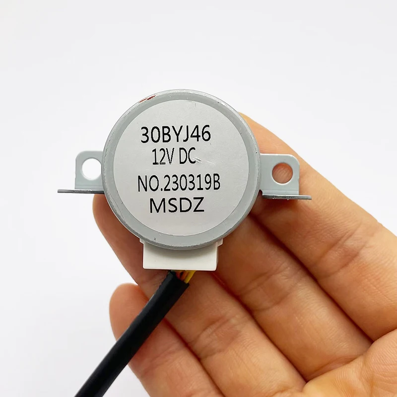Шаговый бесшумный двигатель Micro 30BYJ46, 12 В постоянного тока, двухфазный/4-фазный, 100 Ом/130 Ом/200 Ом для умного/кондиционера/вентилятора 
Шаговый бесшумный двигатель Micro 30BYJ46, 12 В постоянного тока, двухфазный/4-фазный, 100 Ом/130 Ом/200 Ом для умного/кондиционера/вентилятора