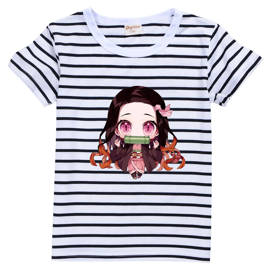 Boys Girls Anime Cartoon Demon Slayer Printing Short Sleeves O-neck Summer Casual T-shirt Kids Outdoor Wearing Striped Top Tee
Boys Girls Anime Cartoon Demon Slayer Printing Short Sleeves O-neck Summer Casual T-shirt Kids Outdoor Wearing Striped Top Tee