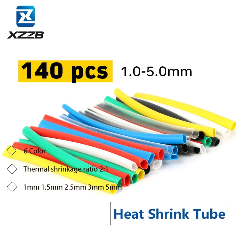 70 140 pcs Heat Shrink Tube DIY Insulation Sleeving Wire Wrap Connect Cover Protection Cable Electric Waterproof Shrinkable 2:1
70 140 pcs Heat Shrink Tube DIY Insulation Sleeving Wire Wrap Connect Cover Protection Cable Electric Waterproof Shrinkable 2:1