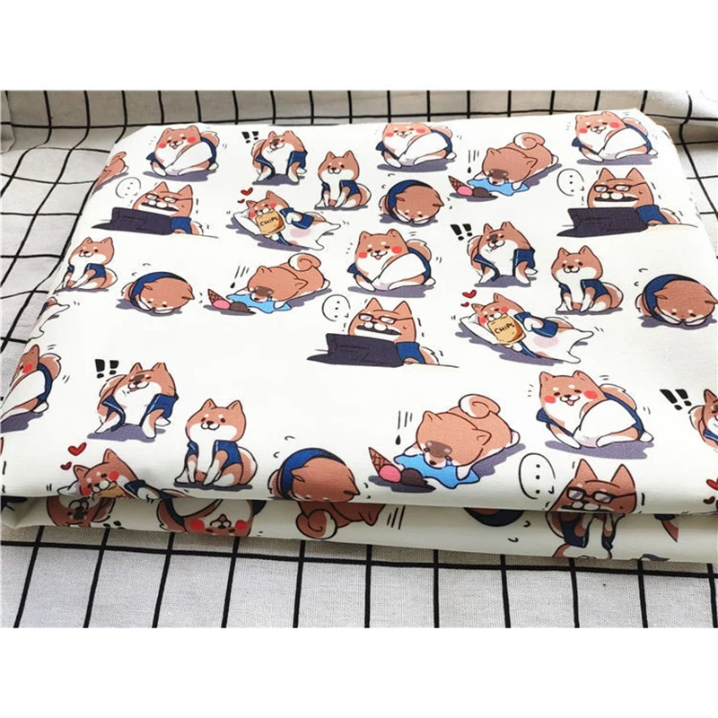 1.4m*0.5m Cartoon Fabric Canvas Print Diy Sofa Cover Dormitory Tablecloth Shiba Inu Cute Cartoon For Sewing Cloth Per Meter
1.4m*0.5m Cartoon Fabric Canvas Print Diy Sofa Cover Dormitory Tablecloth Shiba Inu Cute Cartoon For Sewing Cloth Per Meter