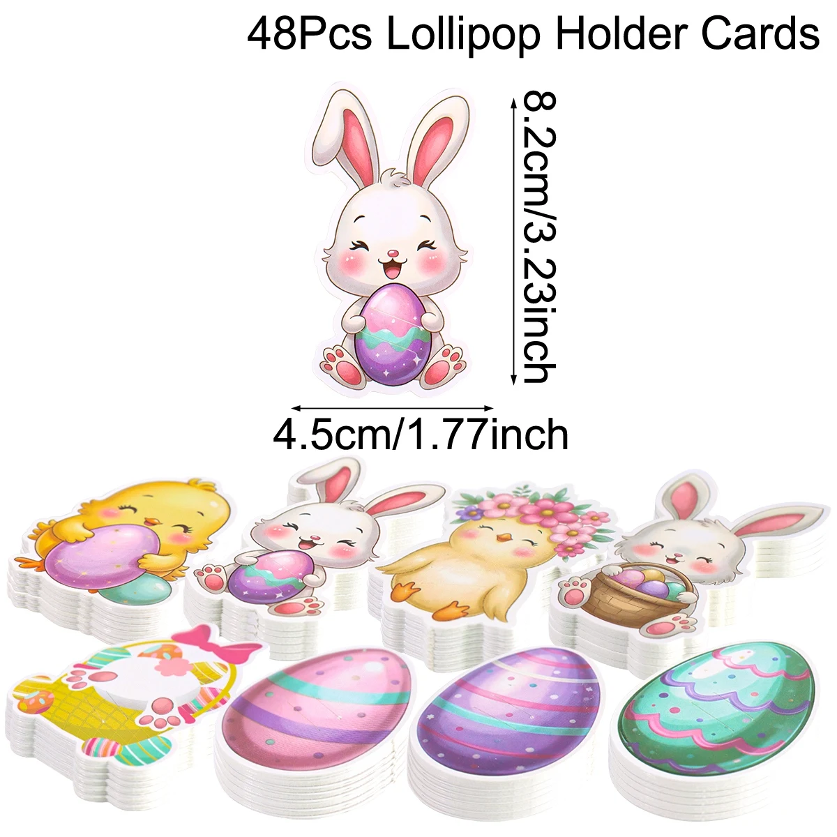 Пасхальные открытки-держатели для конфет 48 шт
Пасхальные открытки-держатели для конфет 48 шт