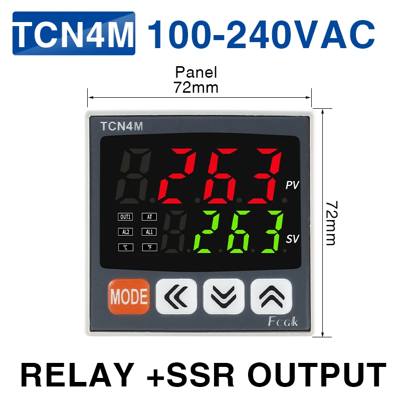 Цифровой термостат SSR 110/220В
Цифровой термостат SSR 110/220В