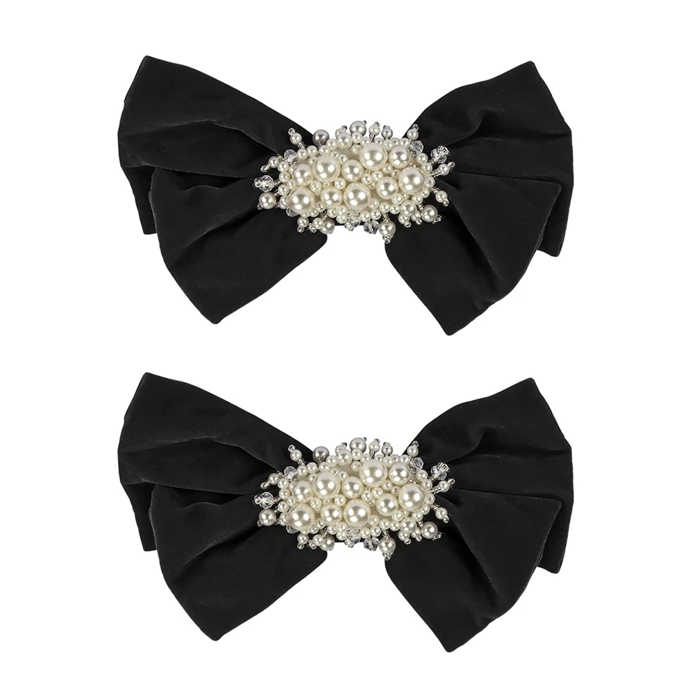 2 шт. простой бант жемчужный зажим головной убор для девушек аксессуары для волос (черный)
2 шт. простой бант жемчужный зажим головной убор для девушек аксессуары для волос (черный)