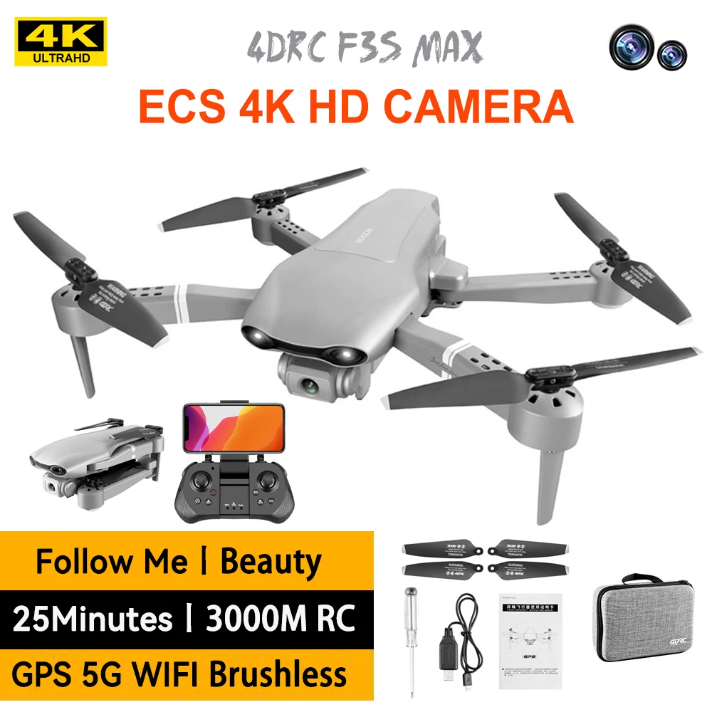 4DRC F3 Drone Gps 4k 5g Wifi Live Video Fpv 4K HD Wide Angle Camera Foldable Altitude Hold Durable 3km Rc Drone Toys
4DRC F3 Drone Gps 4k 5g Wifi Live Video Fpv 4K HD Wide Angle Camera Foldable Altitude Hold Durable 3km Rc Drone Toys