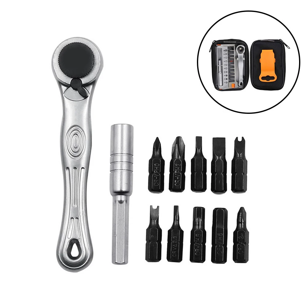 12 In 1 125*85*22mm Portable Mini Ratchet Wrench Dismountable L-type Wrench Set For Household Appliances Maintenance Disassembly
12 In 1 125*85*22mm Portable Mini Ratchet Wrench Dismountable L-type Wrench Set For Household Appliances Maintenance Disassembly