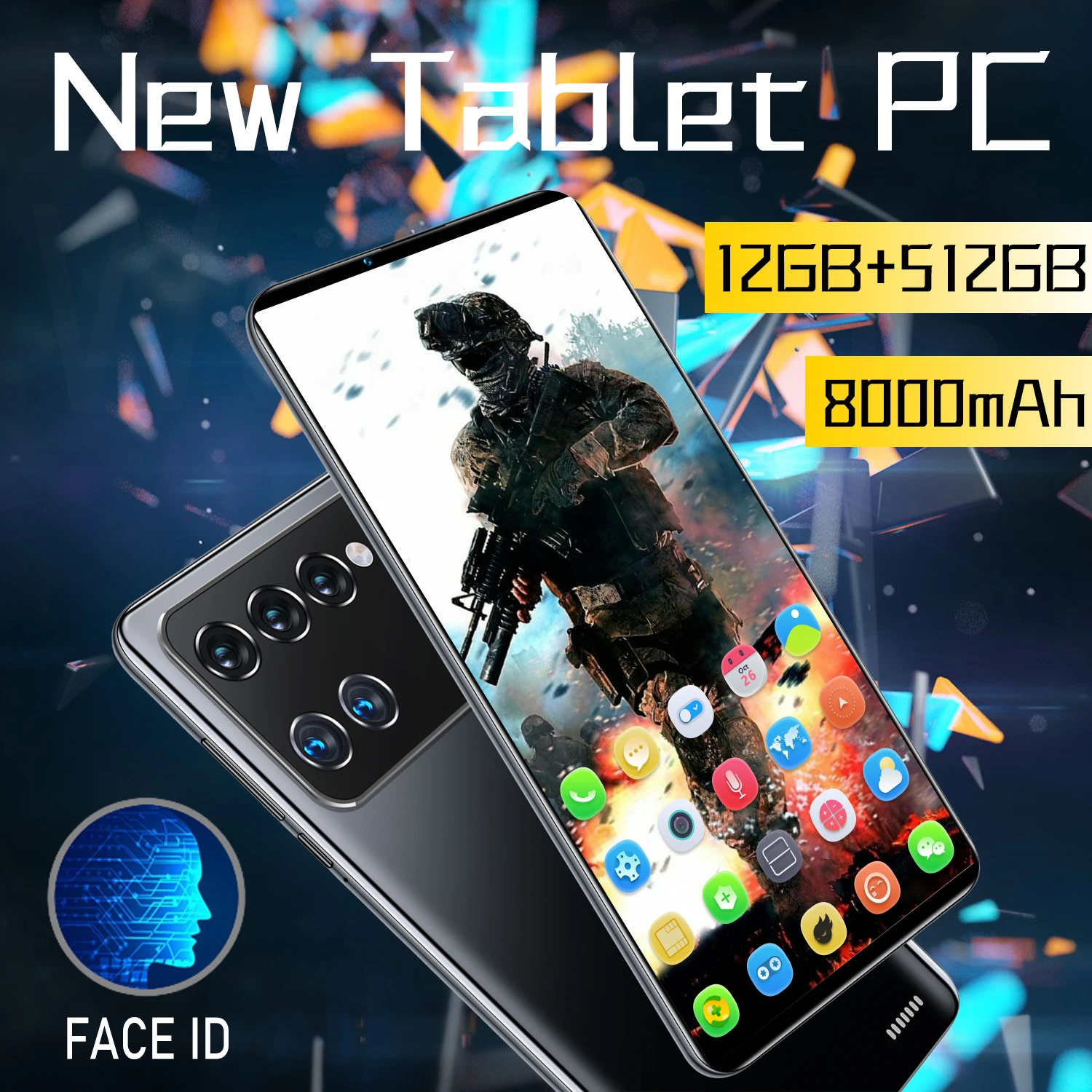 Tablet PC M12 Dual Sim 12GB 512GB Tablette Android 12 Mini 8 Inch Pad WPS Office Deca Core GPS 48MP 5G Send Keyboard Google Play 
Tablet PC M12 Dual Sim 12GB 512GB Tablette Android 12 Mini 8 Inch Pad WPS Office Deca Core GPS 48MP 5G Send Keyboard Google Play