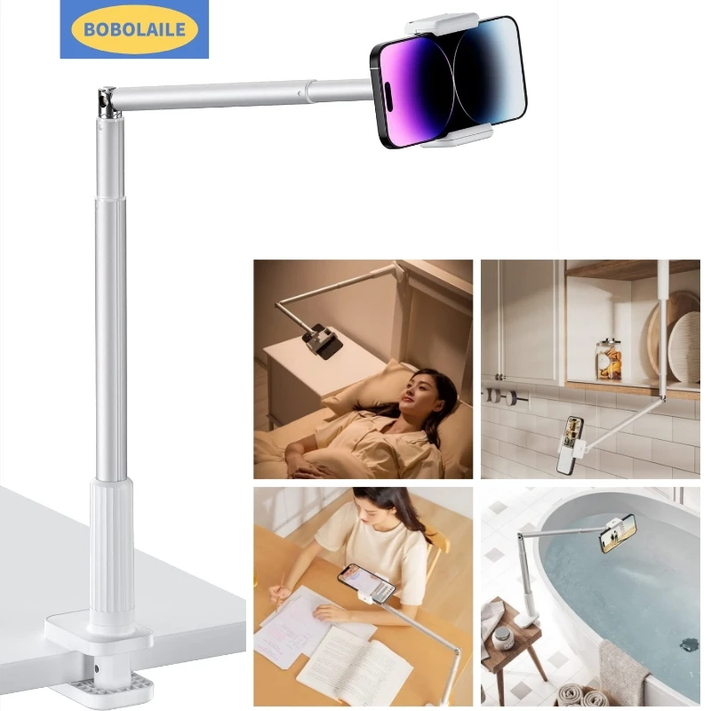 Flexible Phone Stand Universal 360 Lazy Long Arm Clamp Phone Mount for Table Bedside Bedframe Compatible with All Smartphone
Flexible Phone Stand Universal 360 Lazy Long Arm Clamp Phone Mount for Table Bedside Bedframe Compatible with All Smartphone