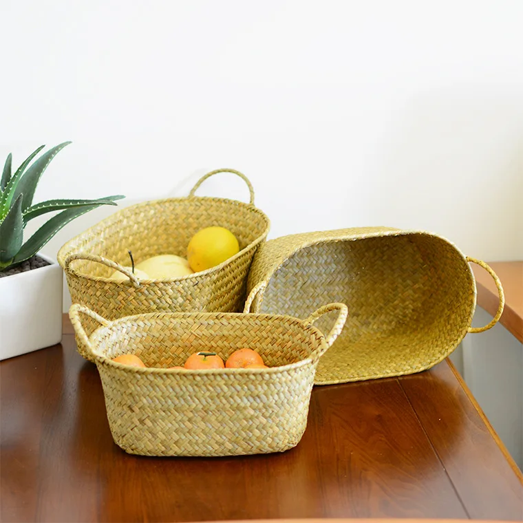 Wholesale Hand-Made Storage Tray Non-Wickerwork Sea Grass Woven Storage Basket Home Decoration Reserve Finishing Basket
Wholesale Hand-Made Storage Tray Non-Wickerwork Sea Grass Woven Storage Basket Home Decoration Reserve Finishing Basket